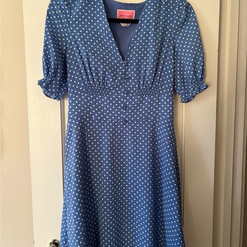 Blue Polka Dot Dress